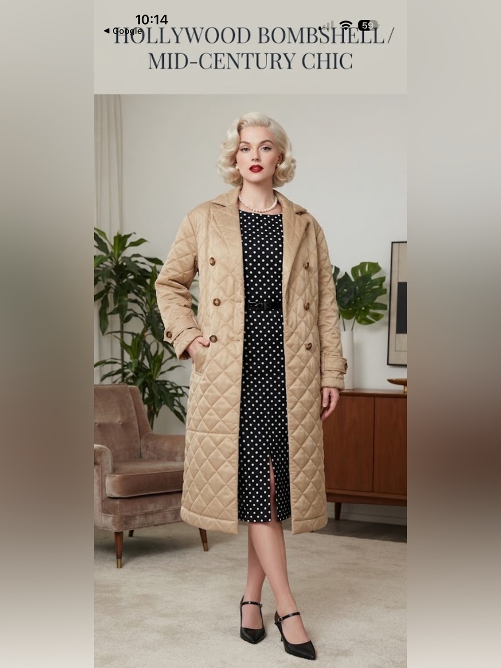 Rebecca Minkoff Double Breasted
Quilted Long Tan Duster Coat sz L Minimalist